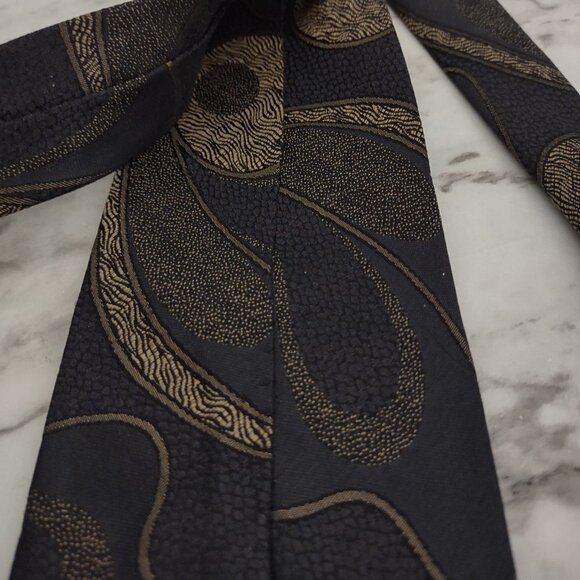 Bachrach Vintage Tie 100 % Seta Silk-Sone Made in Italy Retro Print Multicolor - Picture 6 of 8